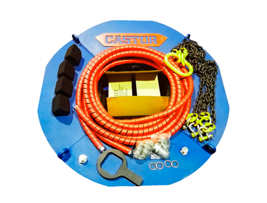 Сваескусыватель CASTOR чаша на миниэкскаватор для свай 150х150-200х200 в работе